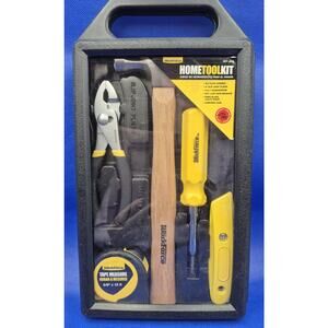 Work Force 5-Piece Home Tool Kit in Carry Case Hammer Pliers Screwdiver NEW